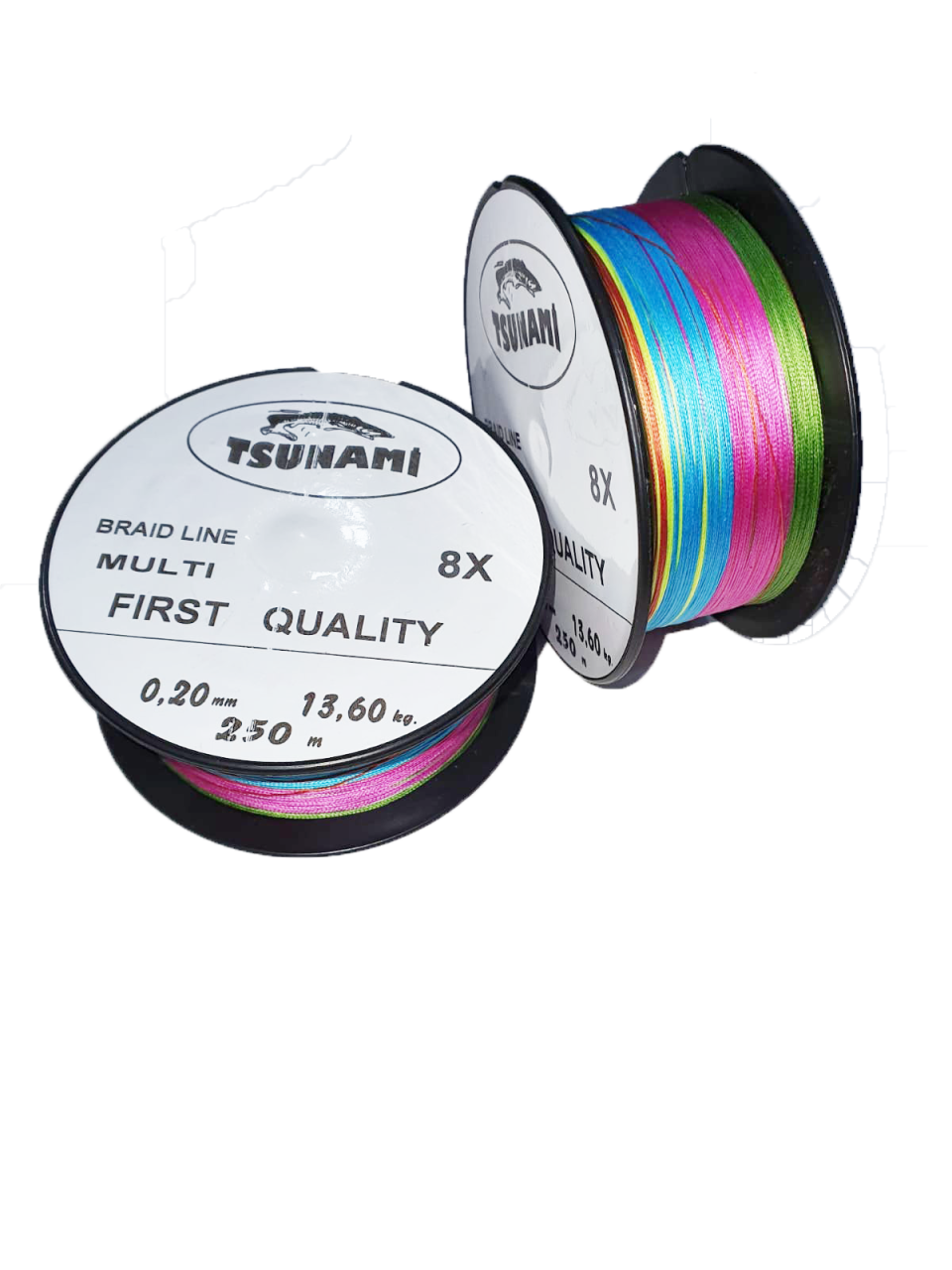 Tsunami First 8 Kat İp Misina 0,14 mm 40 Mm Arası 300mt MultiColor(Kopya)