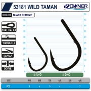 Owner 53181 Wild Taman Black Chrome İğne