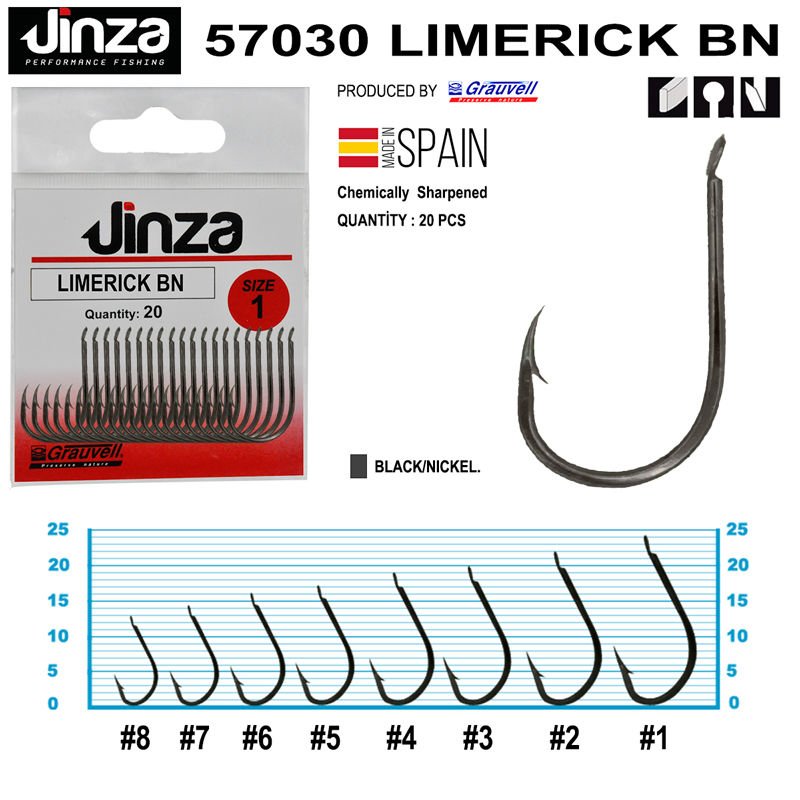 Jinza 57030 Limerik BN Olta İğnesi 20 Adet