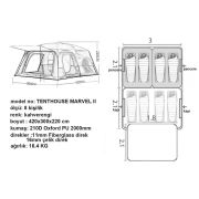 Tenthouse Marvel II 8 Kişilik Çadır