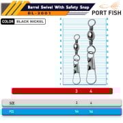 Portfish BL-3001 Klips Sarı 144