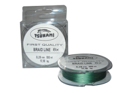 Tsunami Braid Line 100 Metre  8x 026mm