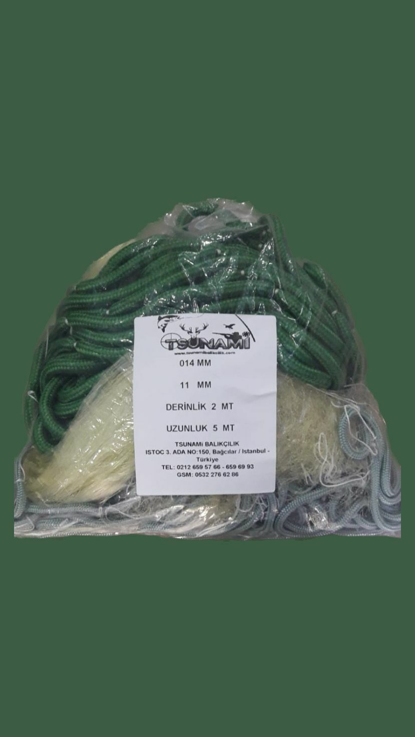 11 MM 5 MT GİZLİ MANTAR GİZLİ KURŞUN YAPI GÜMÜŞ BALIK AĞI YÜKSEKLİK 220 CM