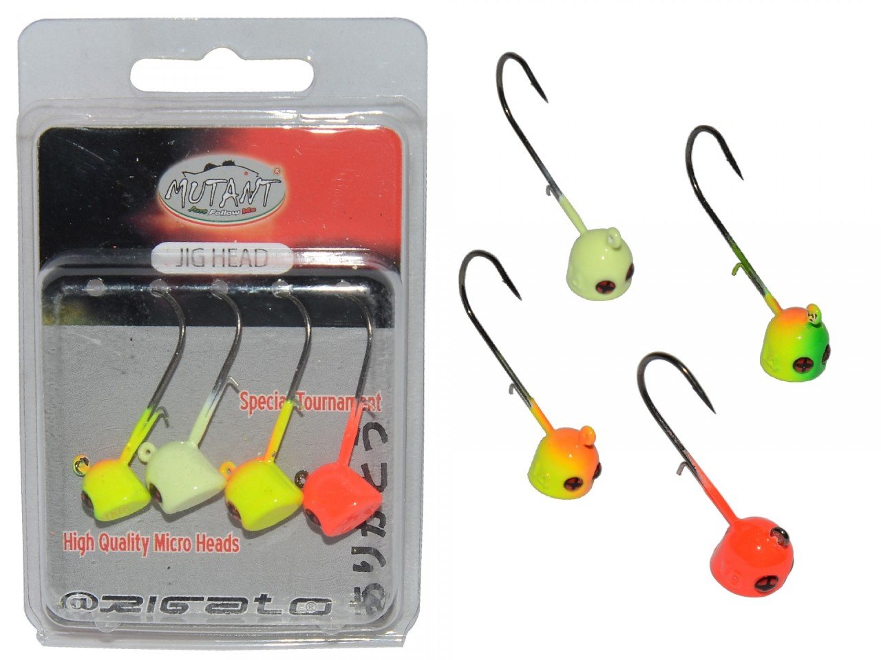 Mutant 6413 Jig Head Rigato Moite 4'lü Mix Set Tırnaklı Jig Head