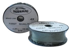 Tsunami Braid Line 250 Metre  4x 024mm