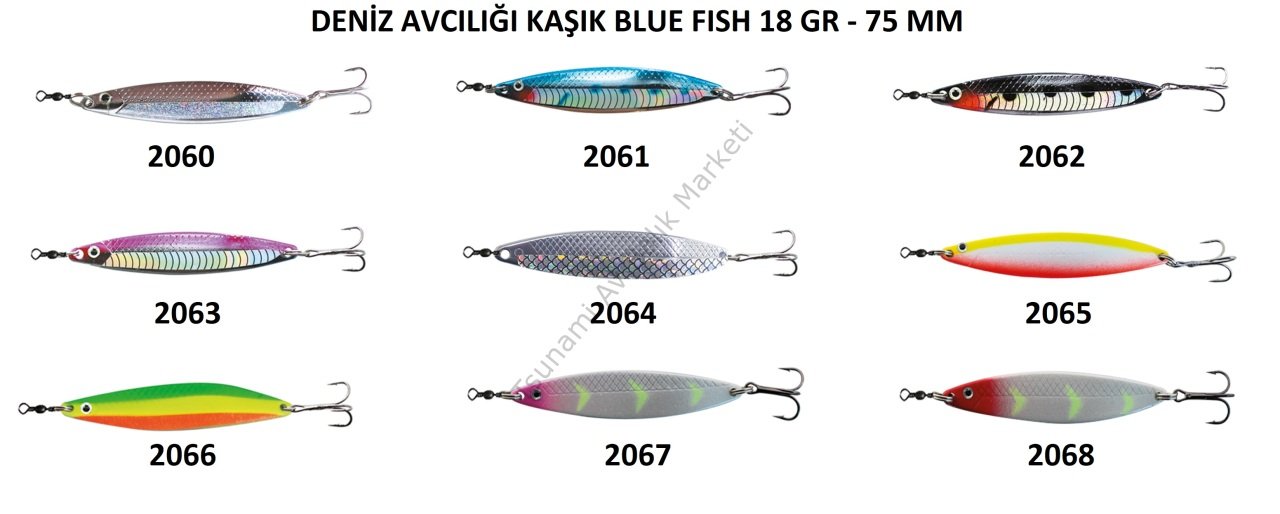 KAŞIK BLUE FISH (1 Adet) (18 GR- 75 mm)
