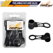 Portfish Paslanmaz Surf Katlanır Halka 5 Li Pkt