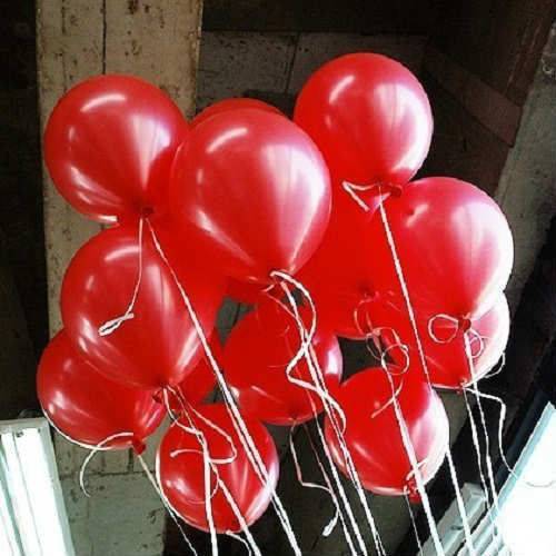 100'LÜ KIRMIZI METALİK BALON