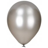 100'LÜ METALİK GRİ BALON