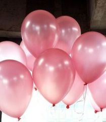 100'LÜ PEMBE METALİK BALON