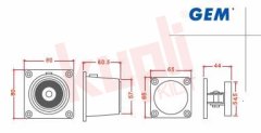 GEM Gianni Manyetik Kapı Tutucu - Duvar Tip - GD 870S