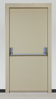 Panik Barlı Metal - Sac Kapı - En 75 / Boy 208 - Kasa 1,2mm / Kanat 0,8mm