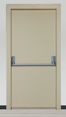 Panik Barlı Metal - Sac Kapı - En 85 / Boy 208 - Kasa 1,2mm / Kanat 0,8mm