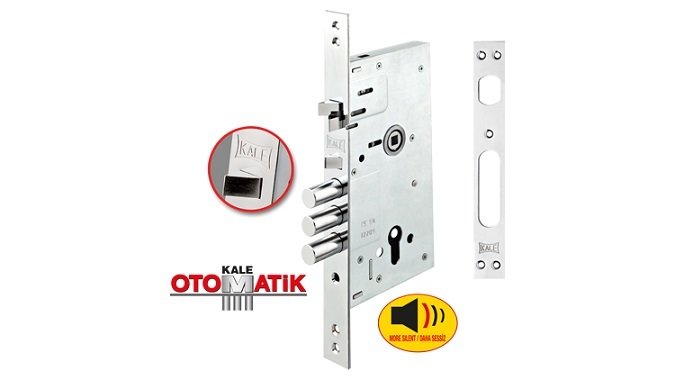 Kale Monoblok Otomatik Kilitlemeli Çelik Kapı Kilidi - 60 mm - 252RA