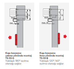 DORMA TS 93 KAYAR KOLLU KAPI KAPATICI