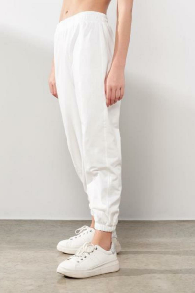 Perfect Önden Dikişli Cepli Ekru Jogger