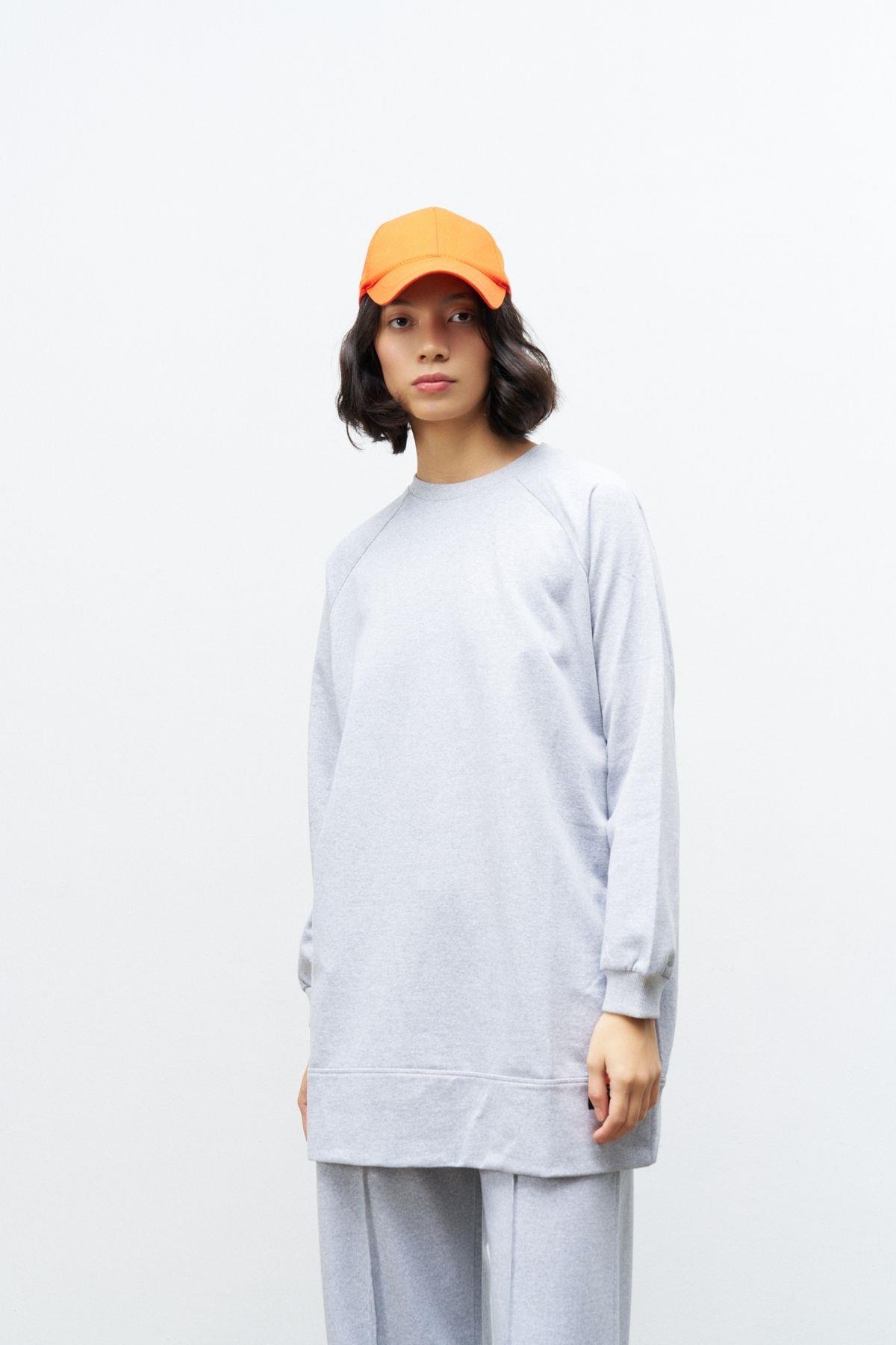 Rener Süs Etiketli Oversize Gri Alt Üst Takım