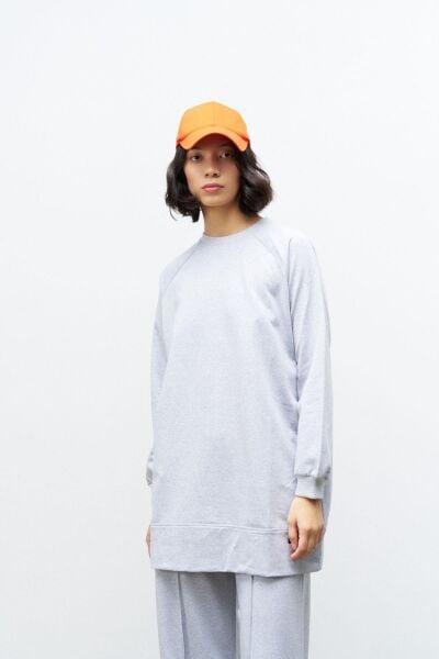 Rener Süs Etiketli Oversize Gri Alt Üst Takım