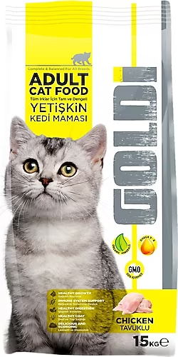 Goldi Tavuklu Yetişkin Kedi Maması 15 Kg.