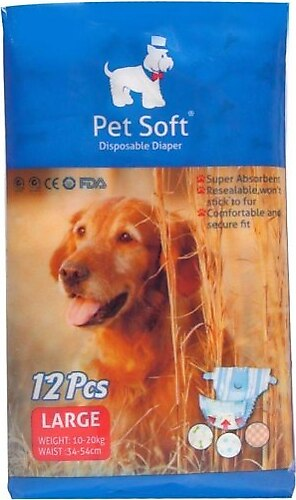 Pet Soft Köpek Için Alt Tuvalet Bezi L 12'Li