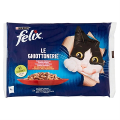 Felix 4'lü Eko Paket Sığır Etli ve Tavuklu 4*85 Gr.