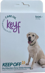 Keyf Köpek Tüy Deri Bakım Keep Off 20-40 Kg. 5x1 Ml.