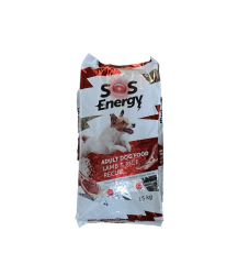 SOS Energy Kuzu Etli Pirinçli Köpek Maması 15 Kg.(10+5 BEDELSİZ) KAMPANYA