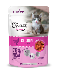 Chuck Yavru Kedi Tavuklu 24 Adet 100 g Pouch