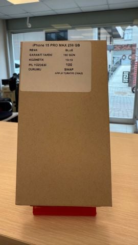 IPhone Sıfır Swap 15 Pro Max Mavi 256 GB
