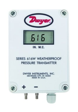 Düşük Hava Fark Basınç Transmiteri, Aralık +/- 250Pa 616WL-35-LCD