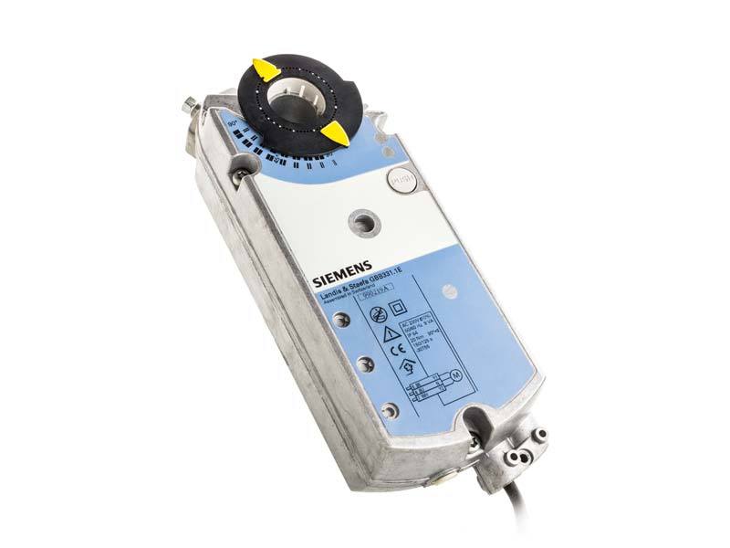 SIEMENS GBB336.1E 230V Yay Geri Dönüşsüz, 25Nm Tork, Yüzer Kontrol, Çift Yardımcı Kontaklı, Rotary Tip Damper Motoru