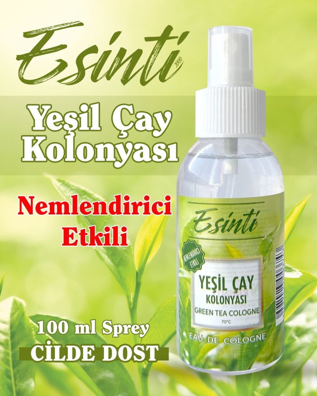 YEŞİL ÇAY KOLONYASI 100 ML