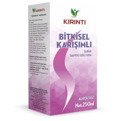 BİTKİSEL EKSTRAKT KARIŞIMLI ŞURUP TAKVİYE EDİCİ GIDA 250 ML (ALKOKSÜZ)