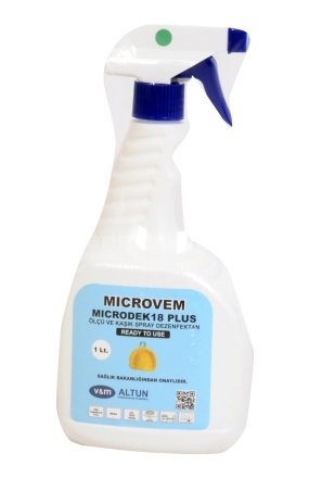Microdek 18 Plus Ölçü ve Kaşık Temizleme dezenfektanı  1. lt