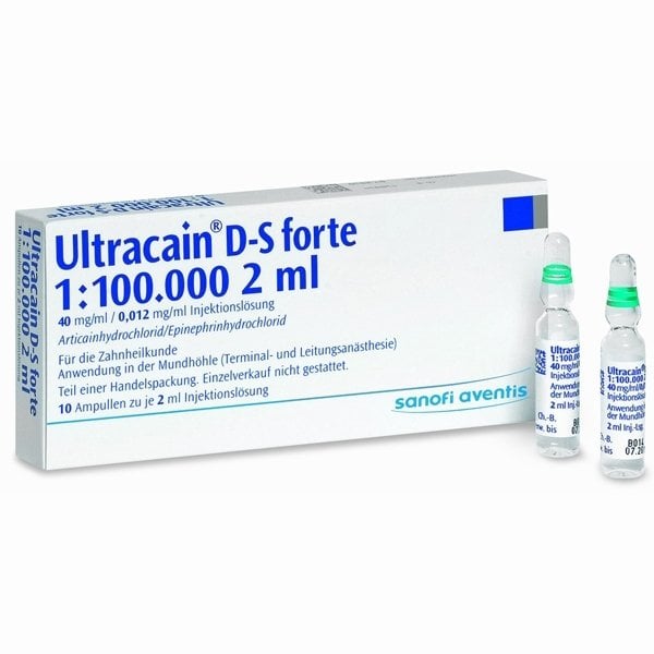 Ultracain Ds Forte Ampul (20'li) ( Sipariş için Arayınız Hekim Harici Satılmaz)