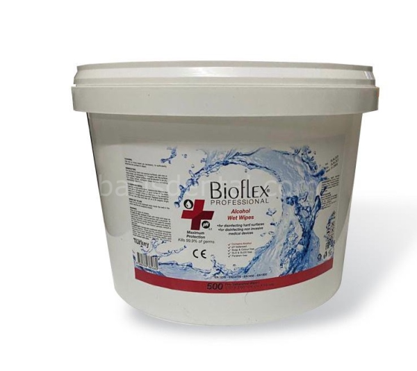 Bioflex Alkollü el ve yüzey dezenfektan mendili 500 lük