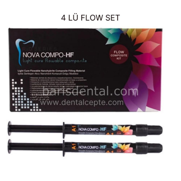 İmcryl Nova Compo HF Flow / Akışkan Kompozit 4 lü Paket Set