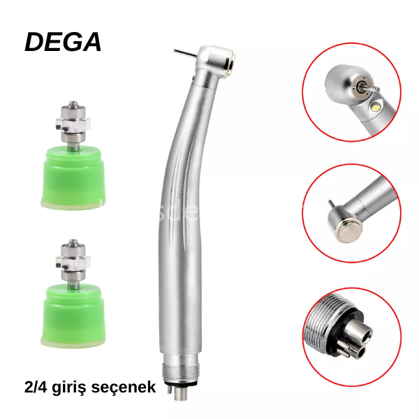 Dega-C Çift Kartuşlu Işıklı Aeratör 2/4 Giriş Seçenek