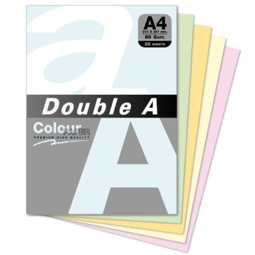 Double A Renkli Fotokopi Kağıdı 25 Li A4 80 GR Ocean