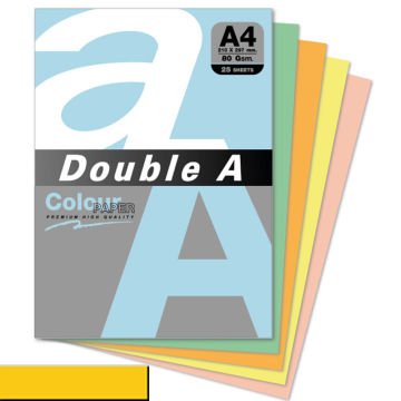 Double A Renkli Fotokopi Kağıdı 25 Lİ A4 80 GR Altın