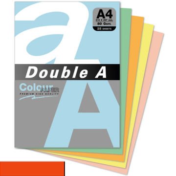 Double A Renkli Fotokopi Kağıdı  25 Lİ A4 80 GR Safran