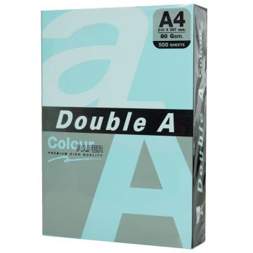 Double A Renkli Fotokopi Kağıdı  500 LÜ A4 80 GR Pastel Okyanus Mavisi
