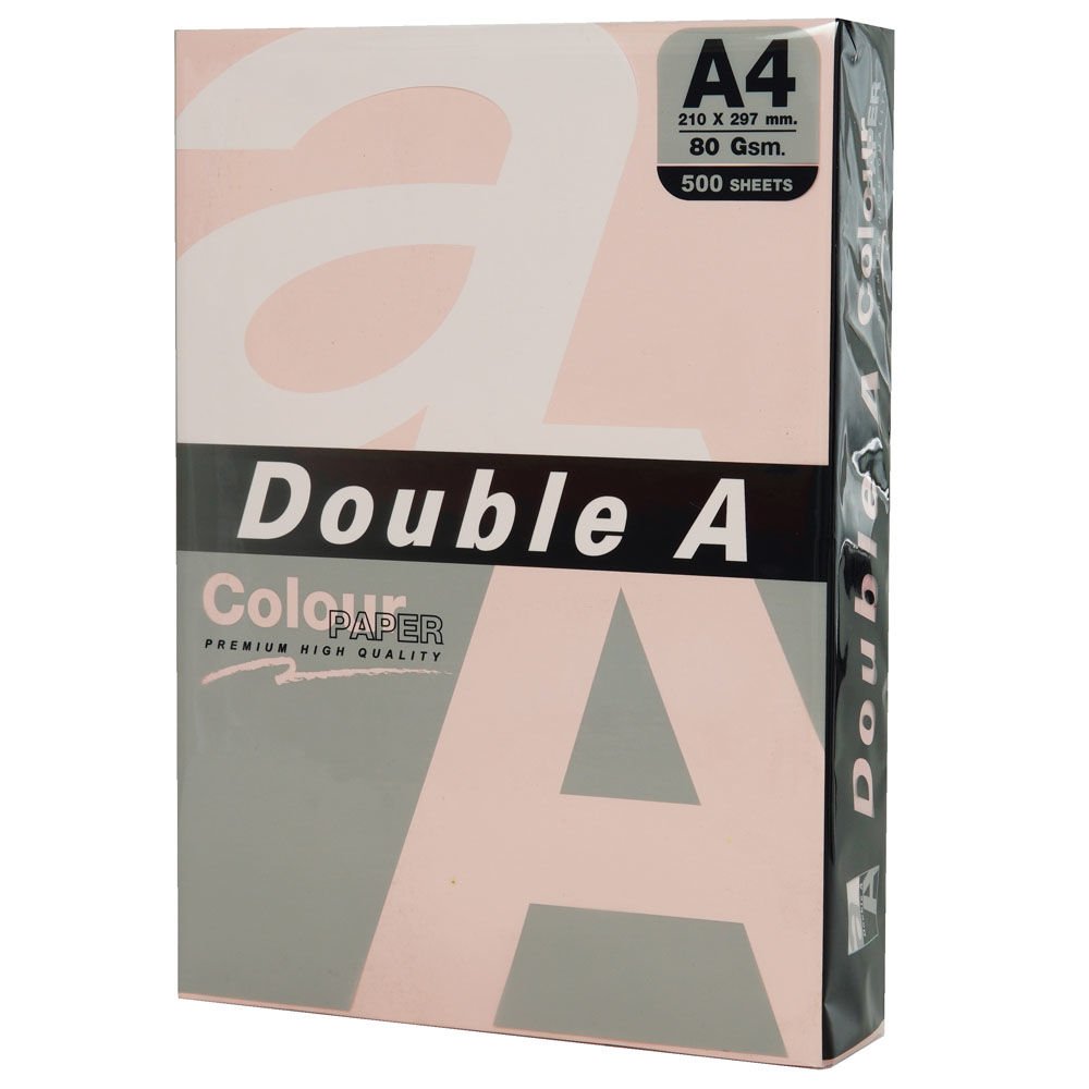 Double A Renkli Fotokopi Kağıdı  500 LÜ A4 80 GR Pastel Flamingo