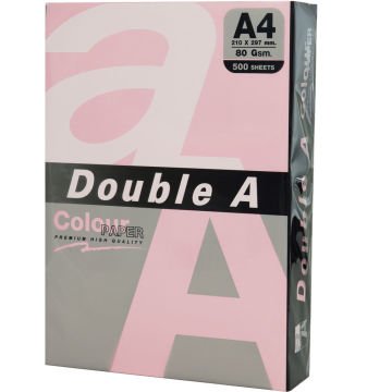 Double A Renkli Fotokopi Kağıdı  500 LÜ A4 80 GR Pastel Pembe