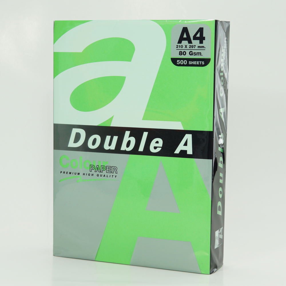 Double A Renkli Fotokopi Kağıdı  500 LÜ A4 80 GR Papağan Yeşili