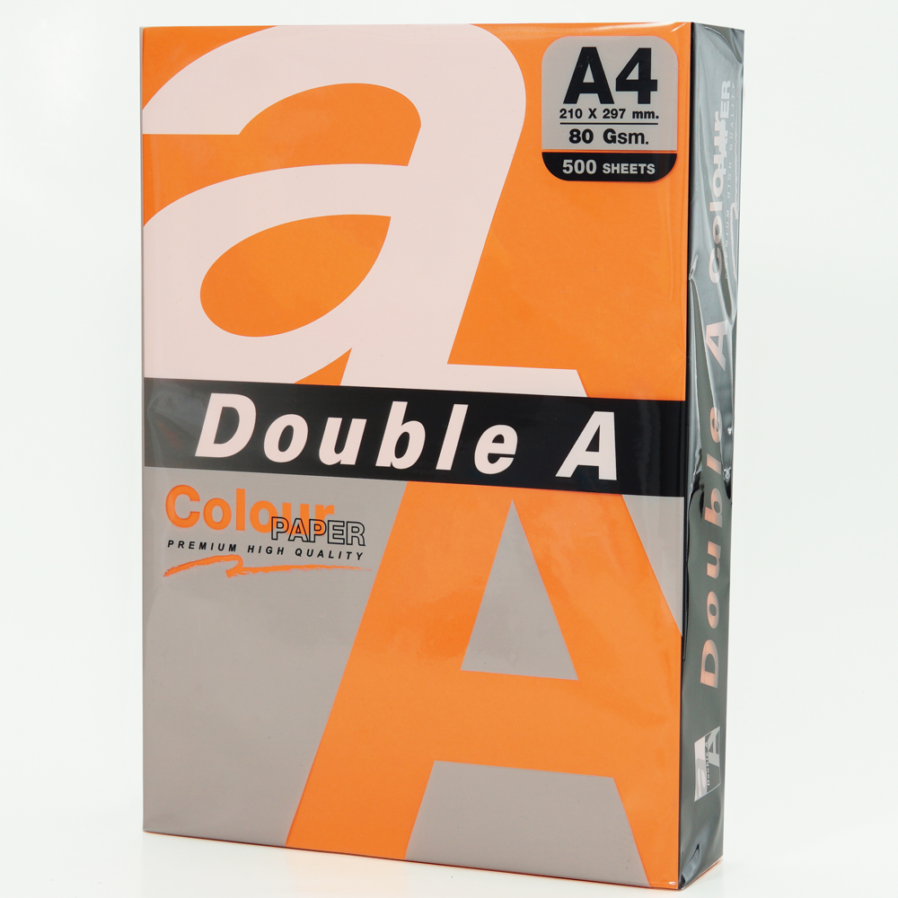 Double A Renkli Fotokopi Kağıdı  500 LÜ A4 80 GR Safron