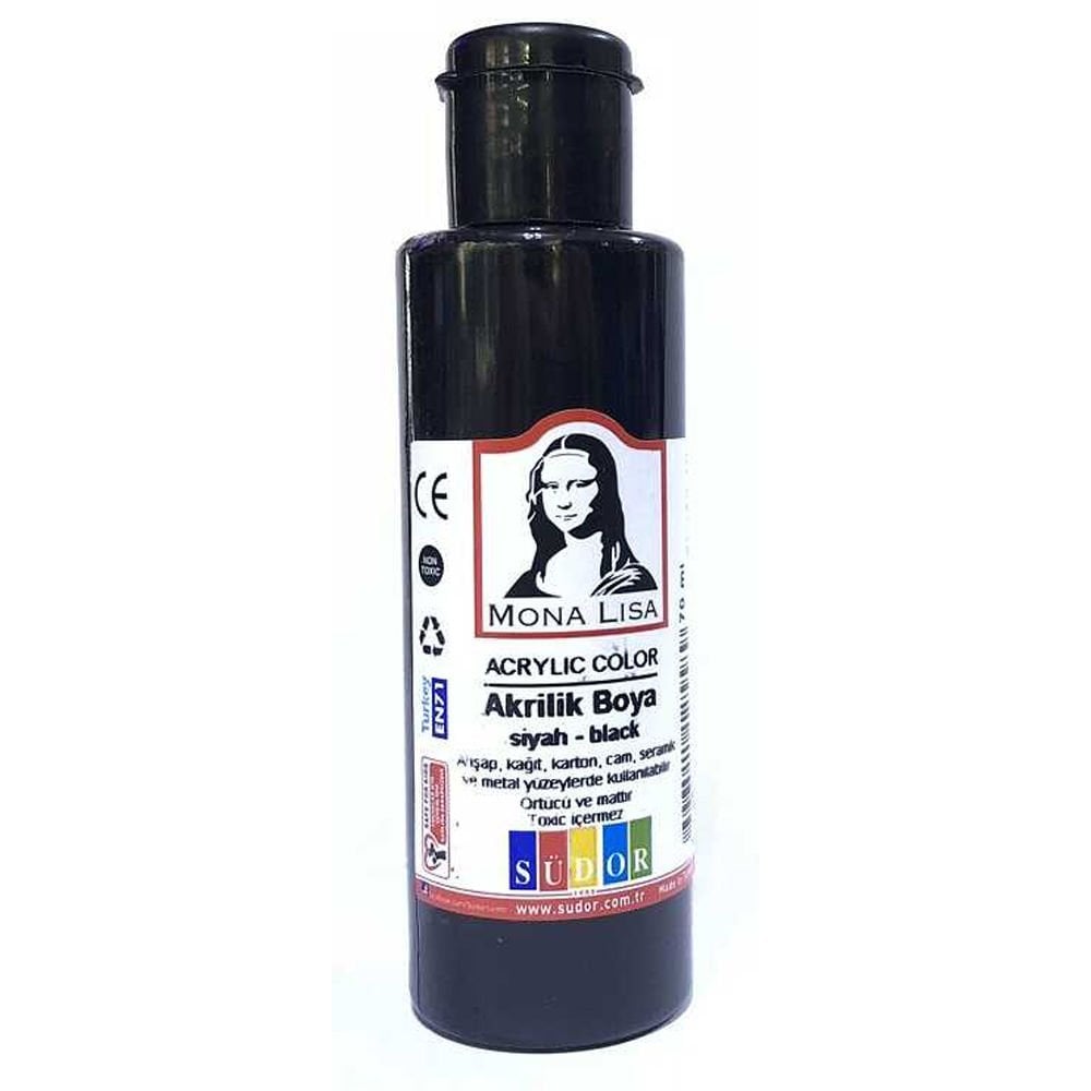 Monalisa Akrilik Boya 70 ML Siyah SD150-10