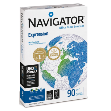 Navigator Fotokopi Kağıdı Gramajlı Laser-Copy-Inkjet Expression 500 LÜ A3 90 GR Beyaz