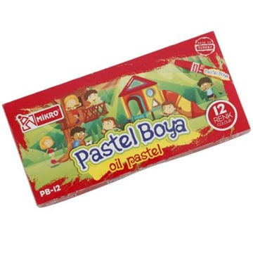 Mikro Pastel Boya 12 Renk Kapaklı PB-12-N