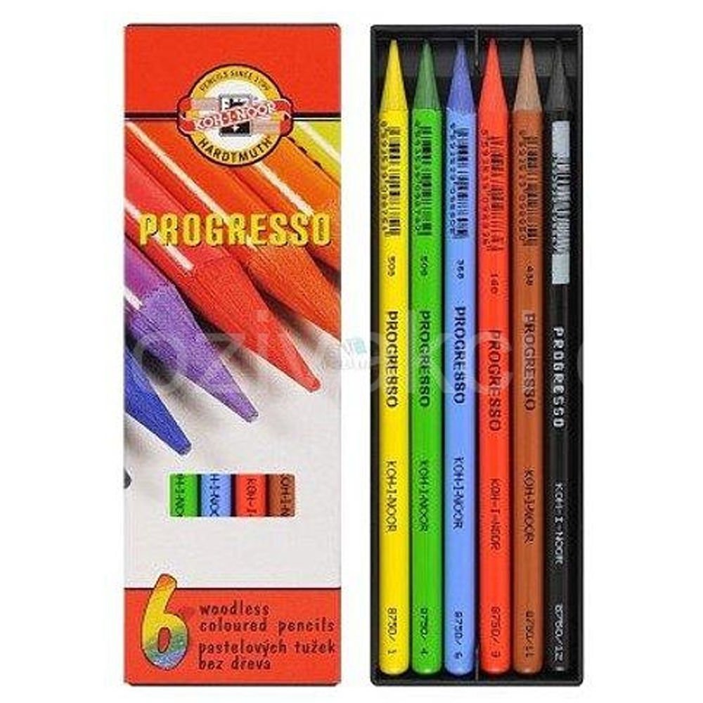 Koh-I Noor Set Of Woodless ColouRed Pencils 8755 6
